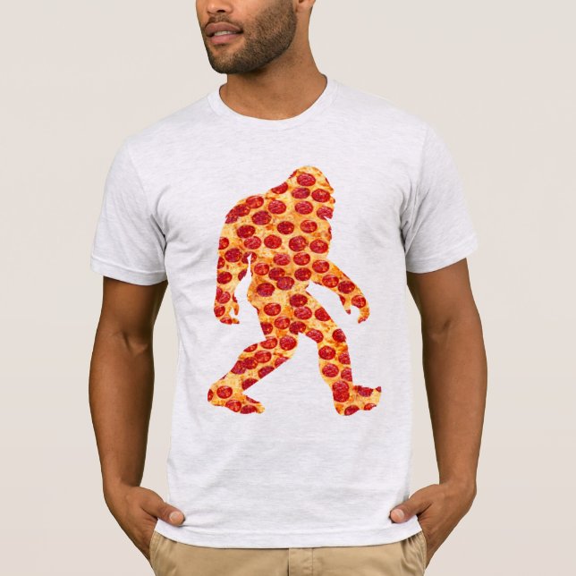 Bigfoot Pizza  T-Shirt (Front)
