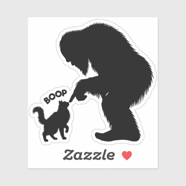 Bigfoot Playful Long Haired Cat Boop (Sheet)