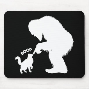 Bigfoot Playful Long Haired Cat Boop Mouse Pad