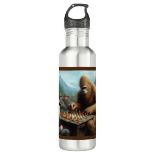 Bigfoot Playing Chess 710 Ml Water Bottle