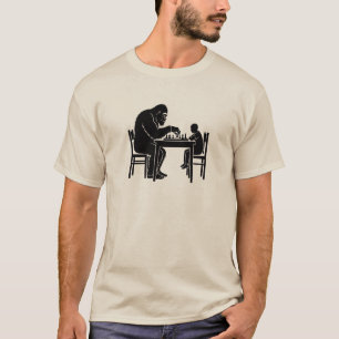 Bigfoot Playing Chess T-Shirt