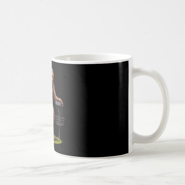 Bigfoot Playing Disc Golf Funny Disc Golfer Player Coffee Mug (Right)