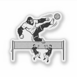 Bigfoot playing Sepak Takraw
