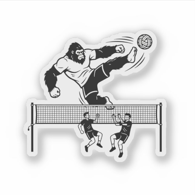 Bigfoot playing Sepak Takraw (Front)