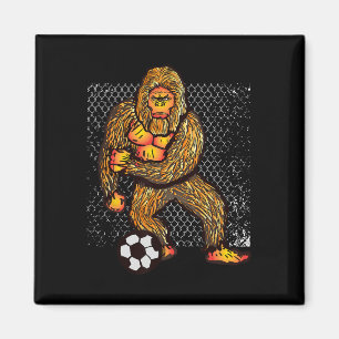 Bigfoot Playing Soccer For Soccer Players Funny Gi Magnet