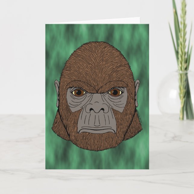 Bigfoot Portrait 1 (Ape-Like) Card (Front)