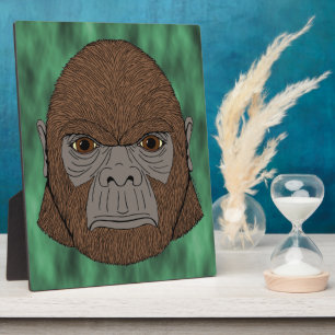 Bigfoot Portrait 1 (Ape-Like) Plaque