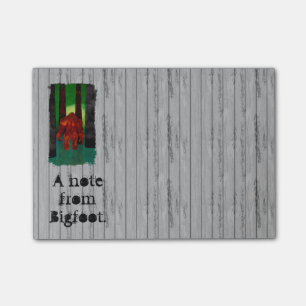 Bigfoot Post-it Notes
