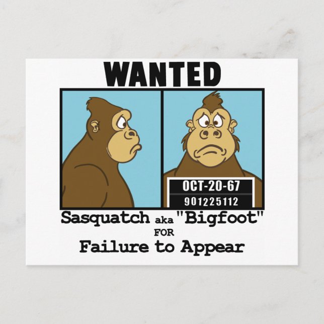 Bigfoot Postcard (Front)