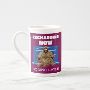 Bigfoot Programmer Coder Software Developer  Bone China Mug