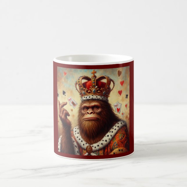 Bigfoot Queen of Hearts Coffee Mug (Center)