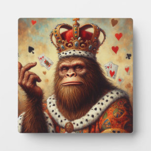 Bigfoot Queen of Hearts Plaque