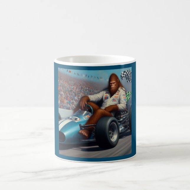 Bigfoot Racecar Coffee Mug (Center)