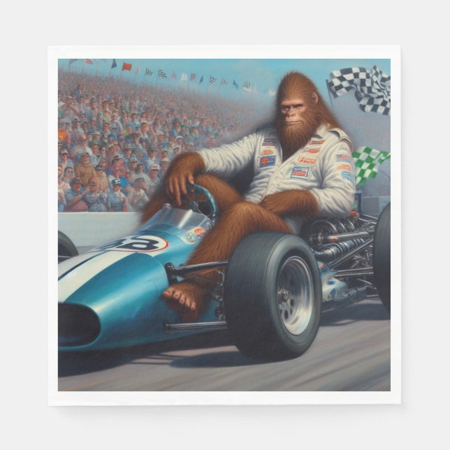 Bigfoot Racecar Napkin (Front)