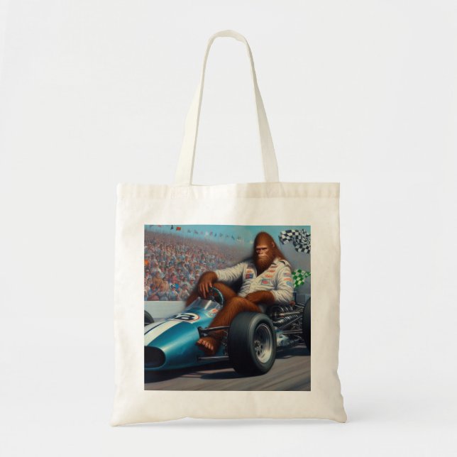 Bigfoot Racecar Tote Bag (Front)