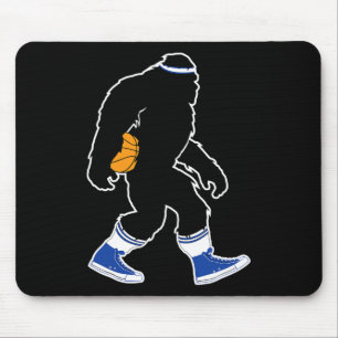 Bigfoot Retro Bysketbyll Gift For Squatch Believer Mouse Pad