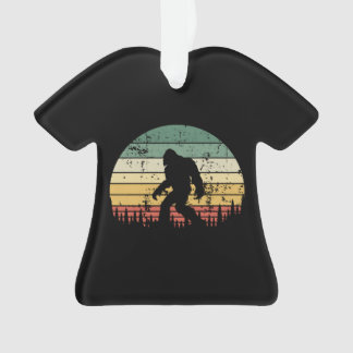 Bigfoot Retro Sunset Gift Ornament