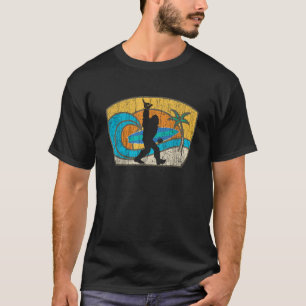 Bigfoot Retro Surfing Gift for Shaka Aloha Surfer  T-Shirt