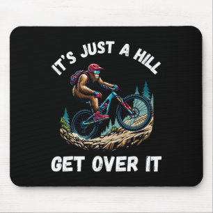 Bigfoot Ride Mountain Bike Funny Sasquatch Cycling Mouse Pad