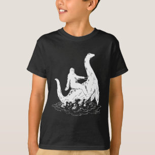 Bigfoot Rides Nessy Better Than Your Mom - Sasquat T-Shirt