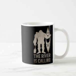 Bigfoot River Kayak Sasquatch Camping Canoe Gift Coffee Mug