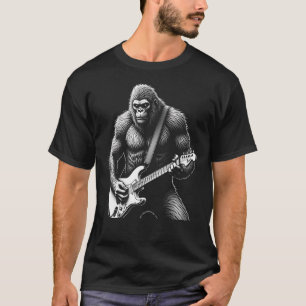 Bigfoot Rock Guitar Drôle Homme's Graphic T-Shirt