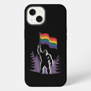 Bigfoot Rock On LGBTQ Progressive New Pride Flag iPhone 13 Case