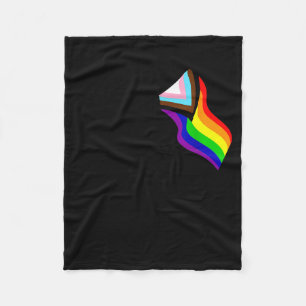 Bigfoot Rock On Proud Gay Lgbtq Progressive New Pr Fleece Blanket