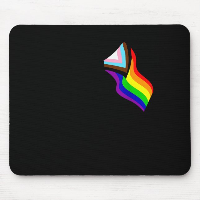 Bigfoot Rock On Proud Gay Lgbtq Progressive New Pr Mouse Pad (Front)