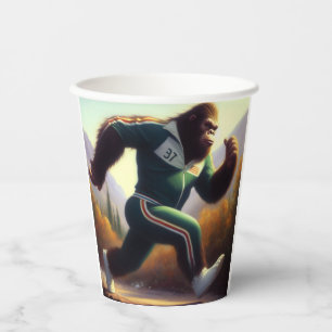 Bigfoot Running Paper Cups