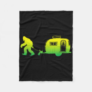 Bigfoot Rv Motorhome Camping Sasquatch Campervan G Fleece Blanket