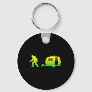 Bigfoot Rv Motorhome Camping Sasquatch Campervan G Keychain