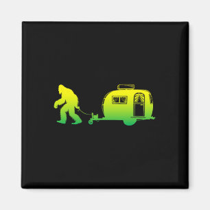 Bigfoot Rv Motorhome Camping Sasquatch Campervan G Magnet