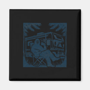 Bigfoot Rv Motorhome Camping Sasquatch Campervan Magnet