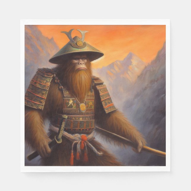 Bigfoot Samurai Napkin (Front)
