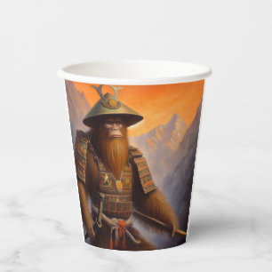 Bigfoot Samurai Paper Cups