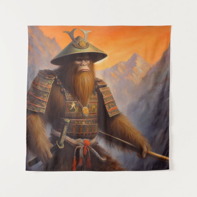 Bigfoot Samurai Tapestry (Front)