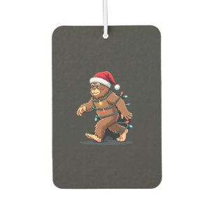 Bigfoot Santa Christmas Tree Lights Xmas Boys Men Air Freshener