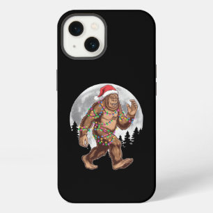 Bigfoot Santa Christmas Tree Lights Xmas Sasquatch iPhone 13 Case
