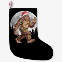 Bigfoot Santa Christmas Tree Lights Xmas Sasquatch