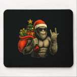 Bigfoot Santa Christmas Tree Rock On Funny Xmas Sa Mouse Pad<br><div class="desc">Bigfoot Santa Christmas Tree Rock On Funny Xmas Sasquatch</div>