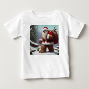 Bigfoot Santa Claus Baby T-Shirt