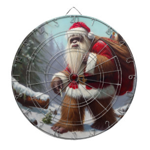 Bigfoot Santa Claus Dartboard