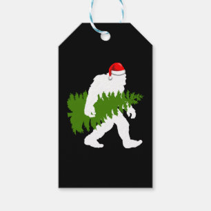 BigFoot Santa Claus Fun Christmas Gifts Gift Tags