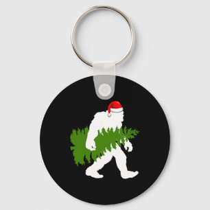 BigFoot Santa Claus Fun Christmas Gifts Keychain