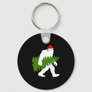 BigFoot Santa Claus Fun Christmas Gifts Keychain