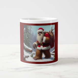 Bigfoot Santa Claus Large Coffee Mug