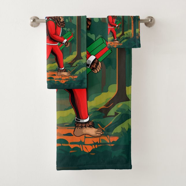 Bigfoot Santa Claus sac de cadeaux (En situation)