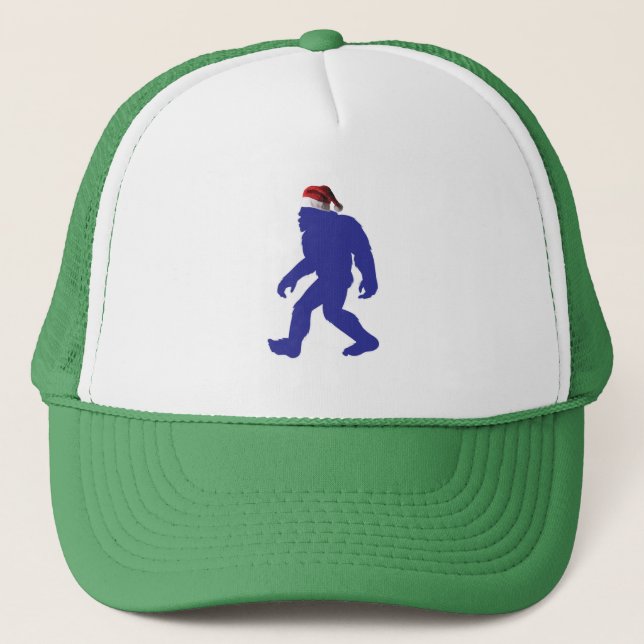 Bigfoot Santa Claus Trucker Hat (Front)