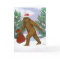 Bigfoot Santa Holiday Greeting Card